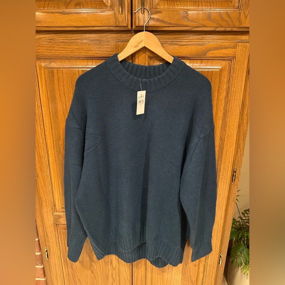 LOFT Women's Balloon-Sleeved Crewneck Sweater